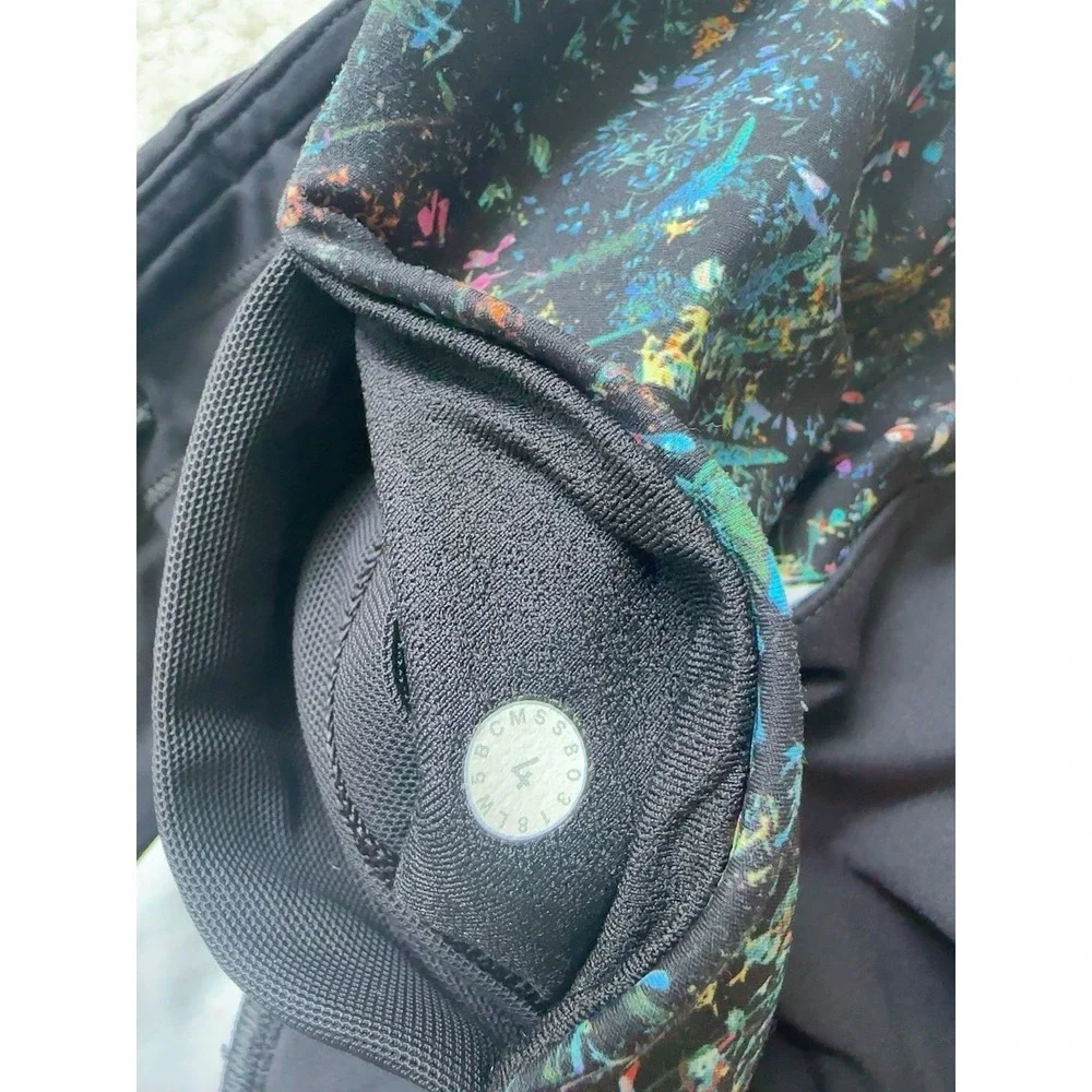 LULULEMON Wake and Train High Rise Flowerescent Leggings 4